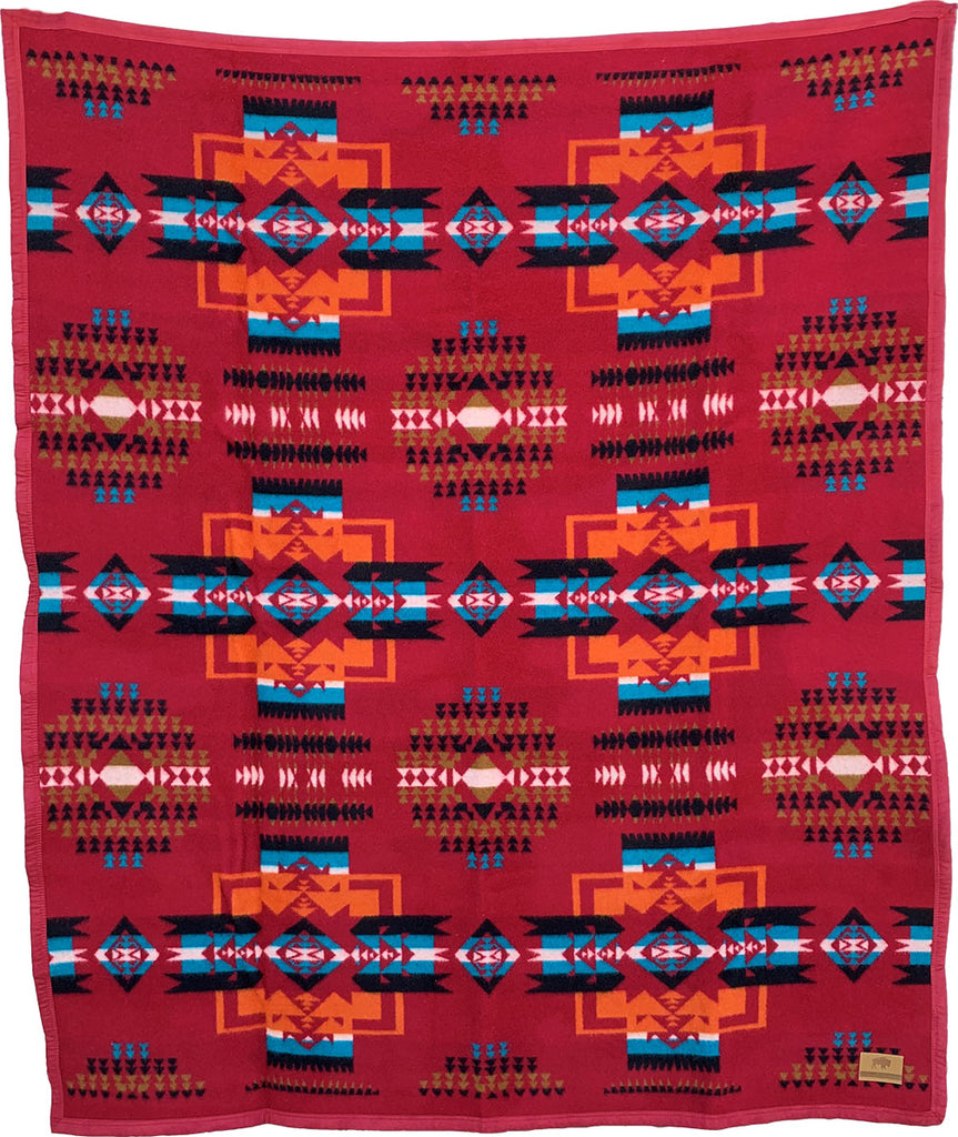 Boy Chief Blanket – Ochre Red