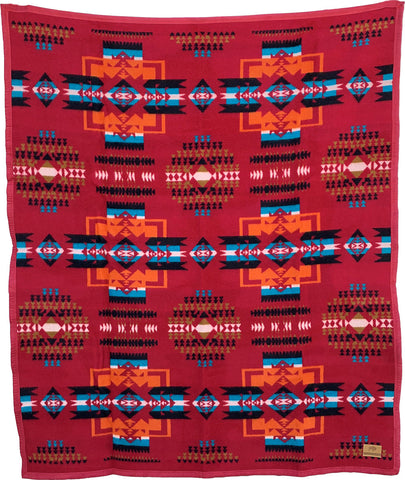Boy Chief Blanket – Ochre Red
