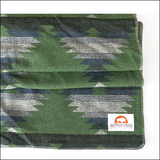 Buffalo Cross Blanket – Green