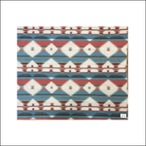 Buffalo Cross Blanket – Turquoise Wave