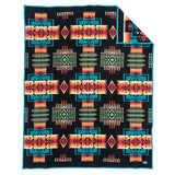 Chief Joseph Robe Blanket - Black