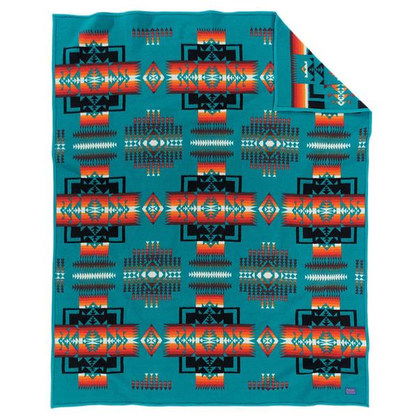 Chief Joseph Robe Blanket - Turquoise